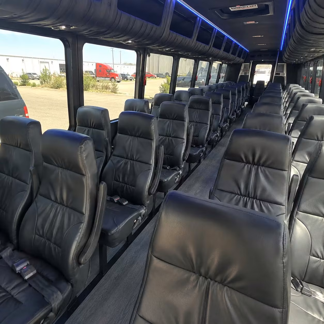 25 passenger minibus interior