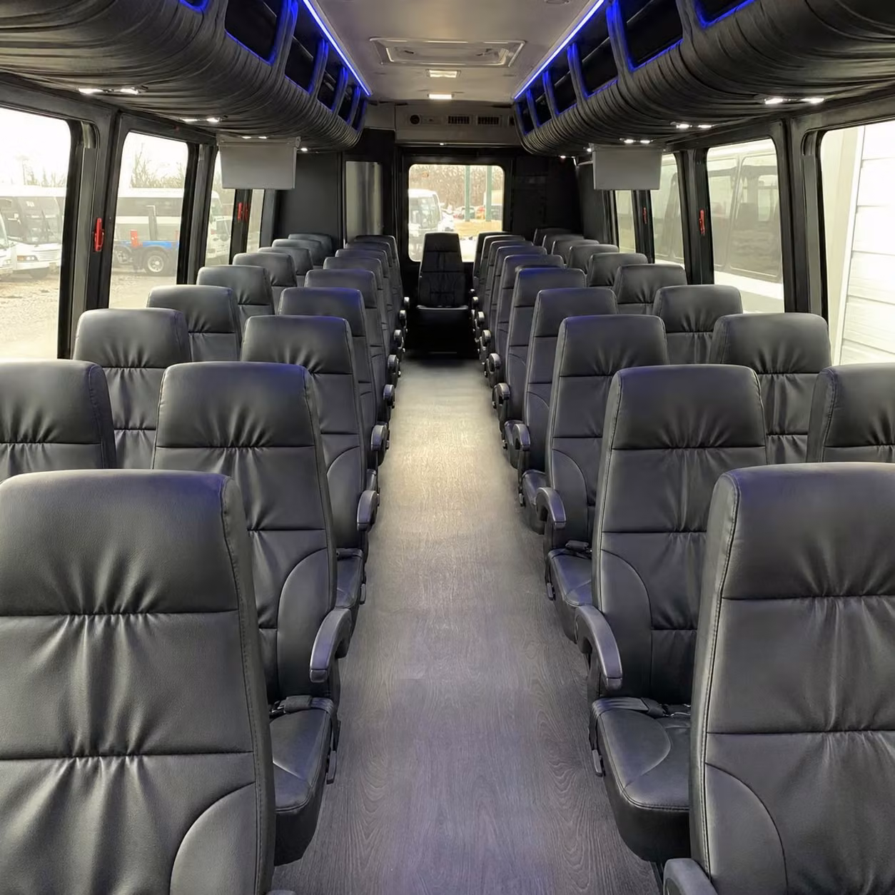 35 passenger minibus inside